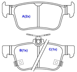 PASTILLAS DE FRENO HONDA CIVIC TRASERA